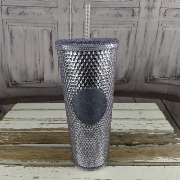 Starbucks silver holiday Venti studded tumblers la